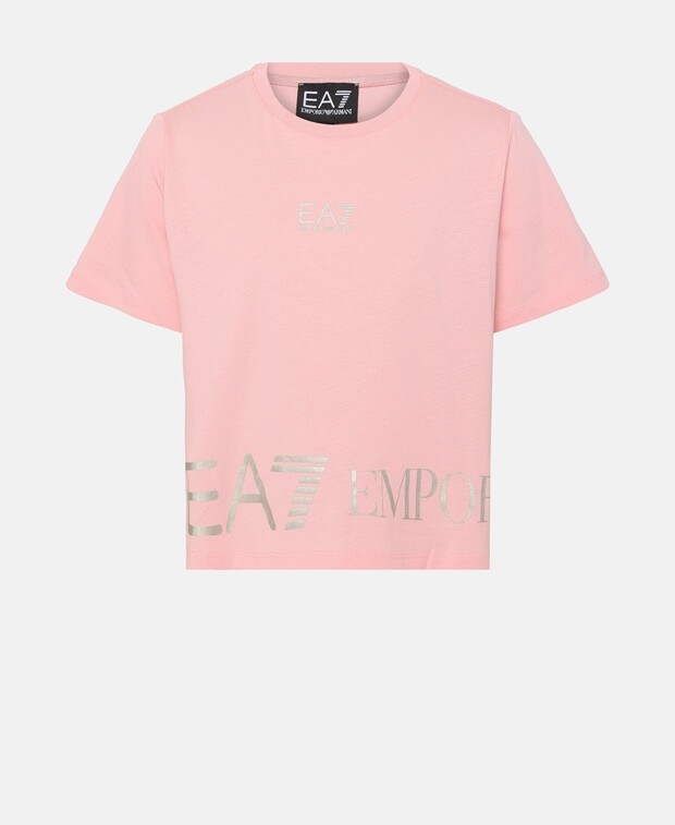 

Футболка EA7 Emporio Armani, розовый