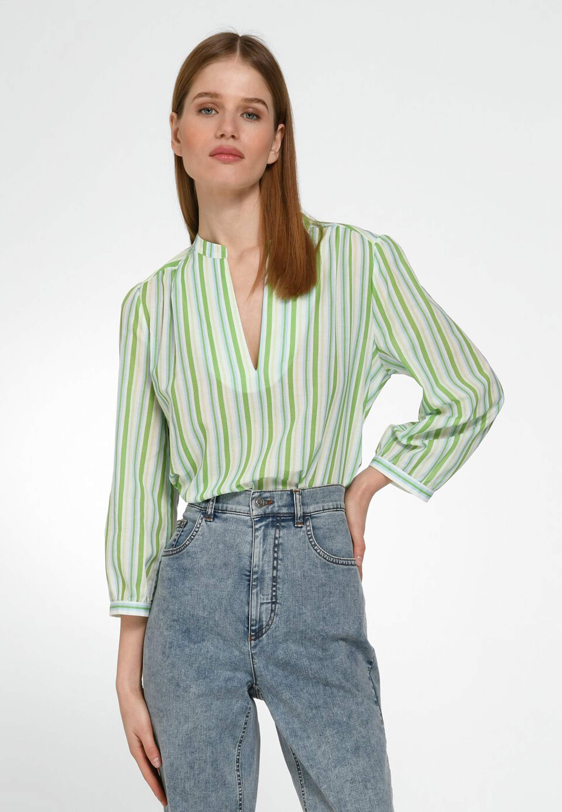 Блуза WALL London Cotton, зеленый