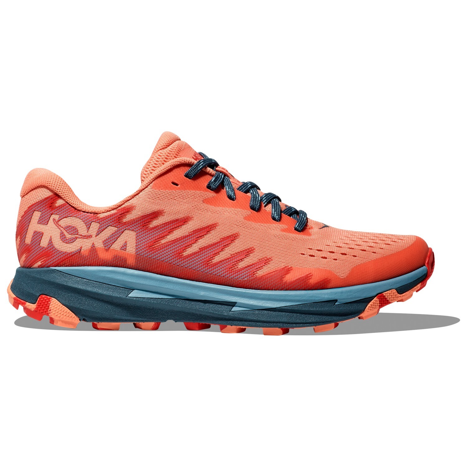 

Кроссовки для бега по пересеченной местности Hoka Women's Torrent 3, цвет Papaya/Real Teal