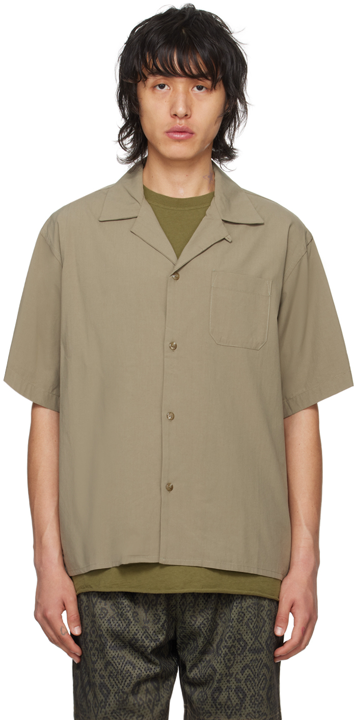 Зеленая лагерная рубашка John Elliott