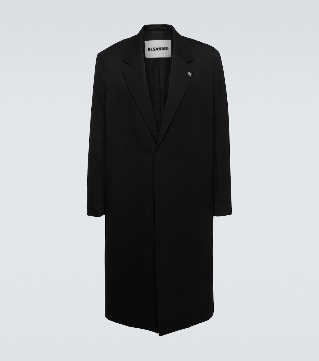 

Шерстяное пальто Jil Sander, черный