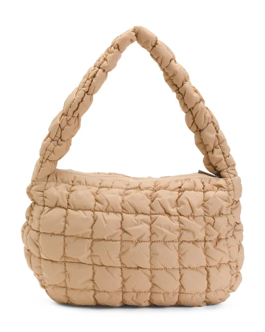

Сумка-хобо из пуховой ткани Lulla Collection, цвет Natural