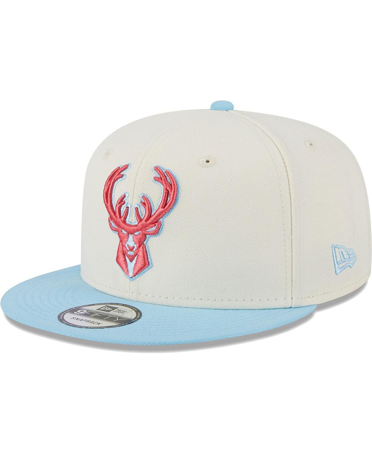 

Мужская белая, пудрово-синяя кепка Milwaukee Bucks 2-Tone Color Pack 9FIFTY Snapback Hat New Era