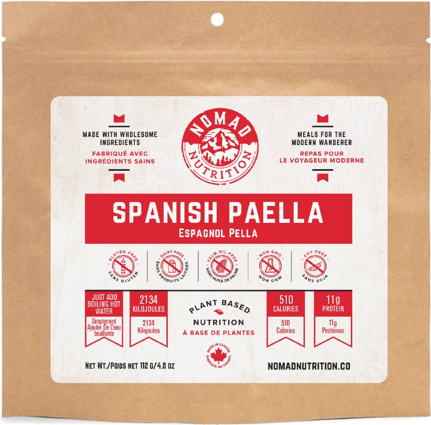 Испанская паэлья – 1 порция Nomad Nutrition испанская паэлья в раковине рапана 450г