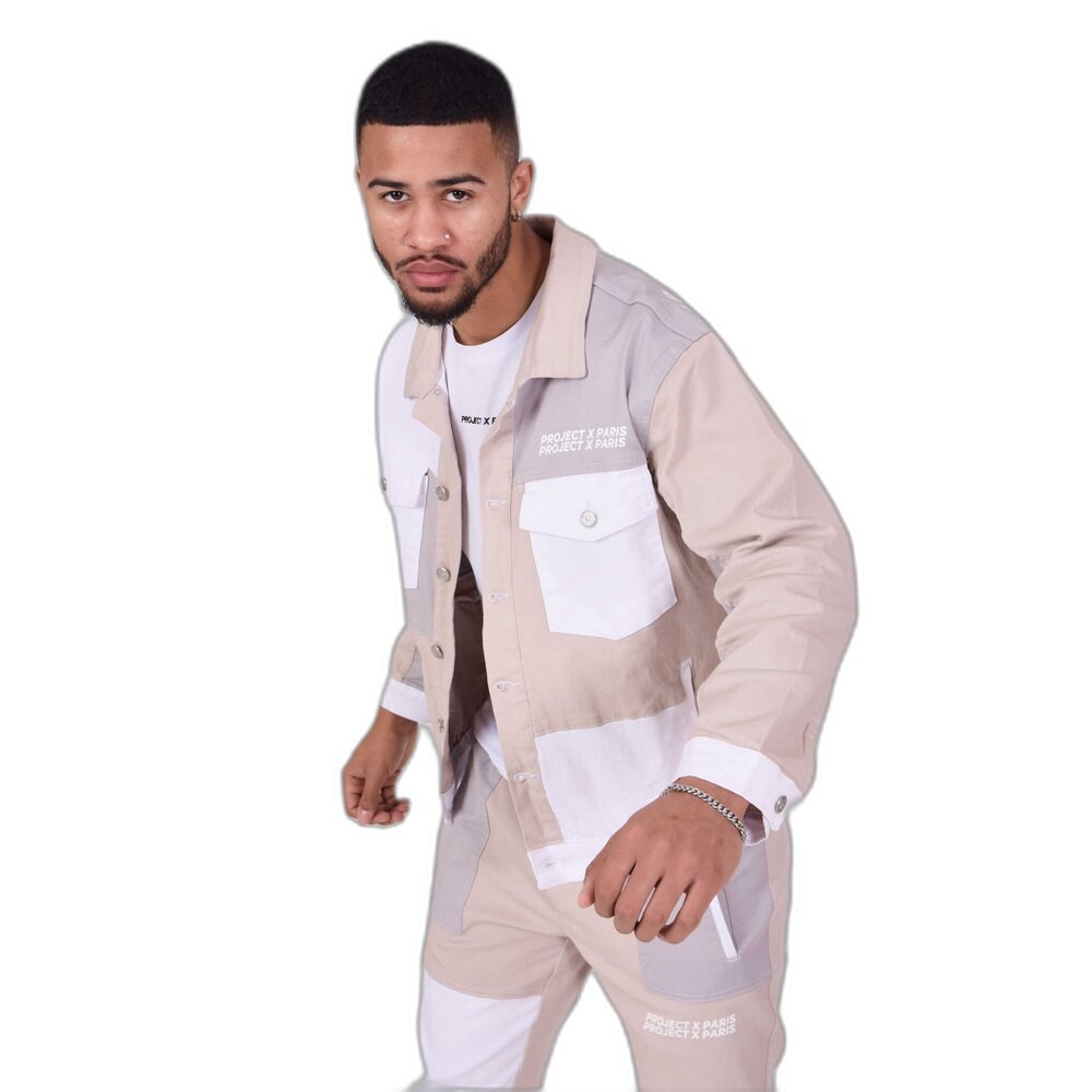 

Куртка Project X Paris Tricolor Denim, бежевый