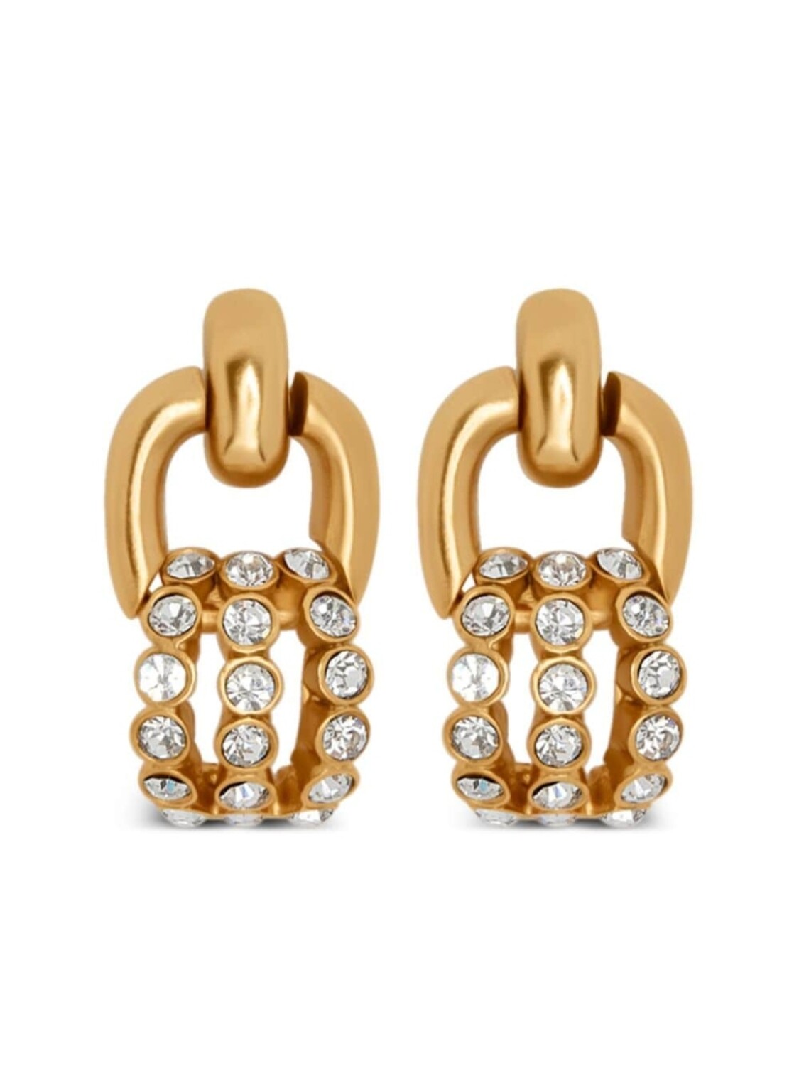 

Серьги Pave Link с кристаллами Oscar de la Renta, золотой