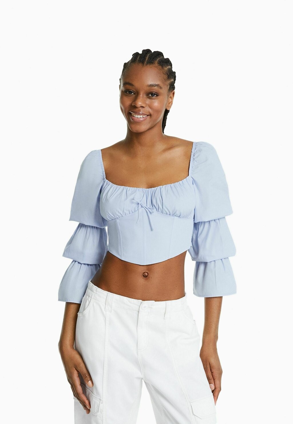 

Блузка Bershka, синий