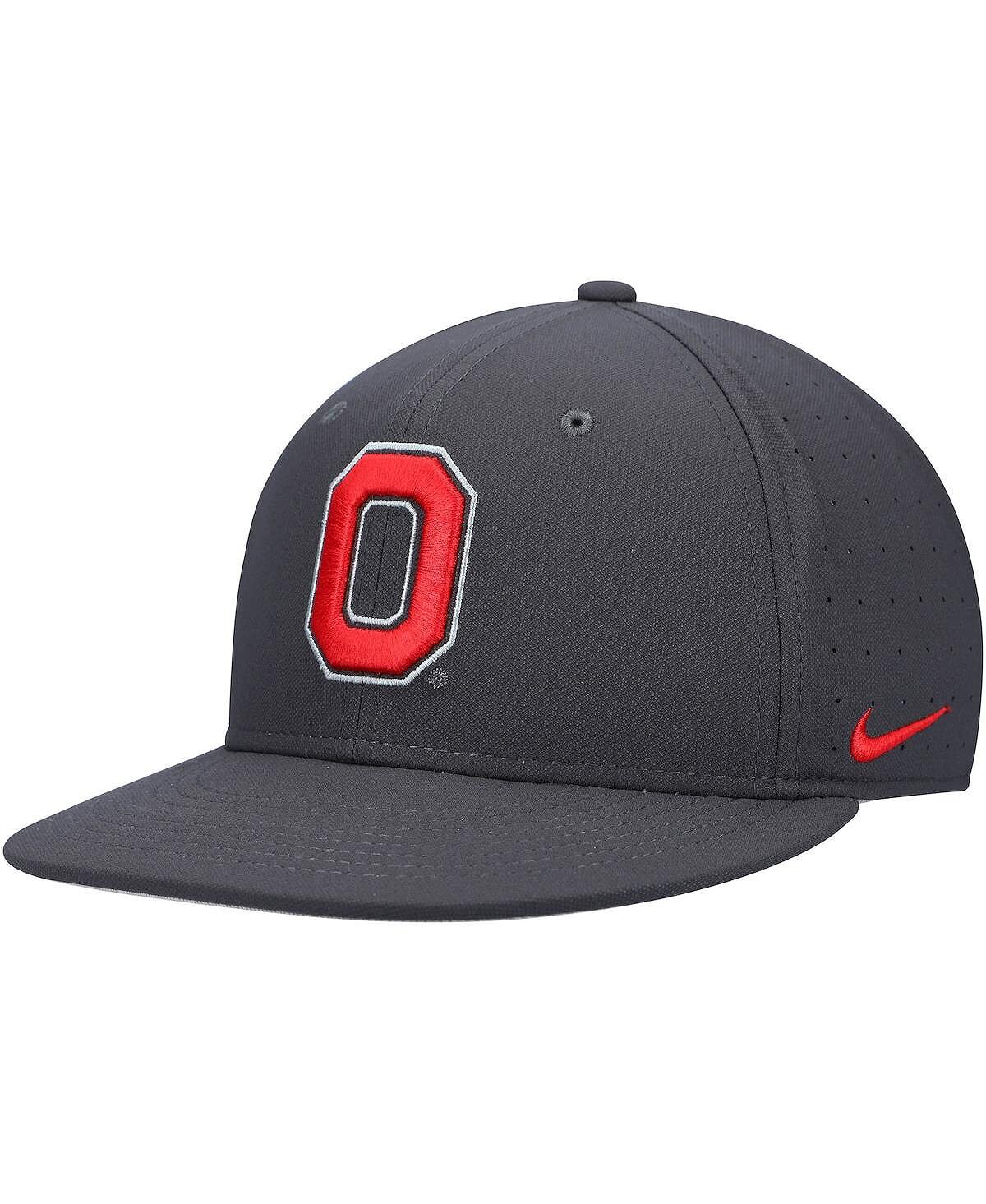 

Мужская приталенная бейсболка Ohio State Buckeyes Aero True Baseball Performance антрацитового цвета Nike