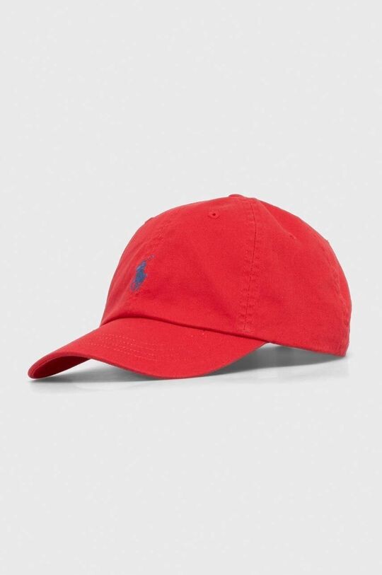 

Хлопковая бейсболка Polo Ralph Lauren, красный