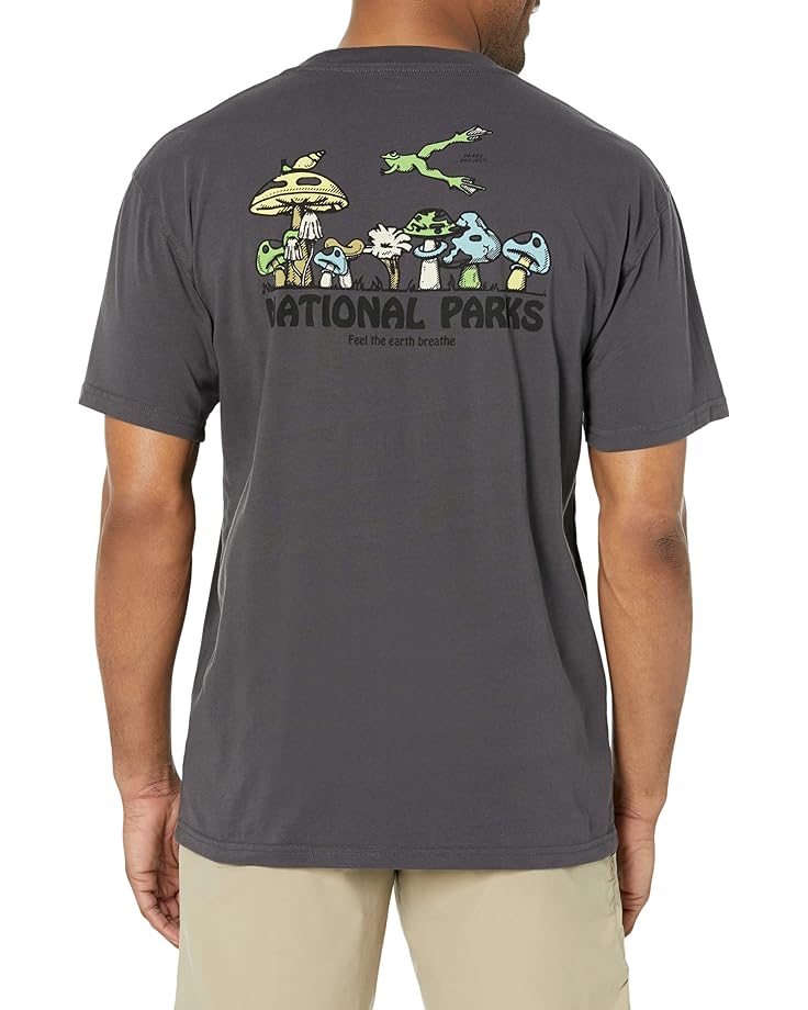 рубашка свободного кроя с длинными рукавами national parks женская parks project хаки Футболка Parks Project National Parks Fungi Pocket Tee, серый