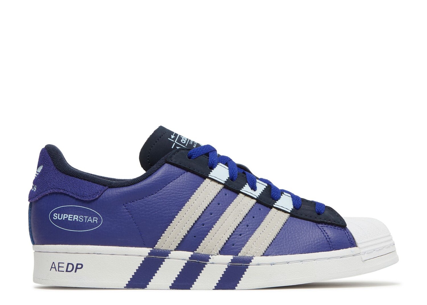 

Кроссовки adidas Superstar 'Extended Midfoot Stripes - Legacy Indigo', синий