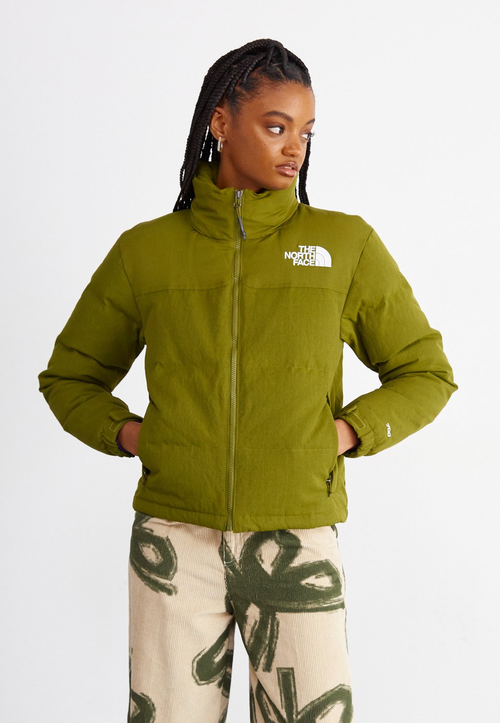 

Пуховик RIPSTOP NUPTSE JACKET The North Face, цвет forest olive