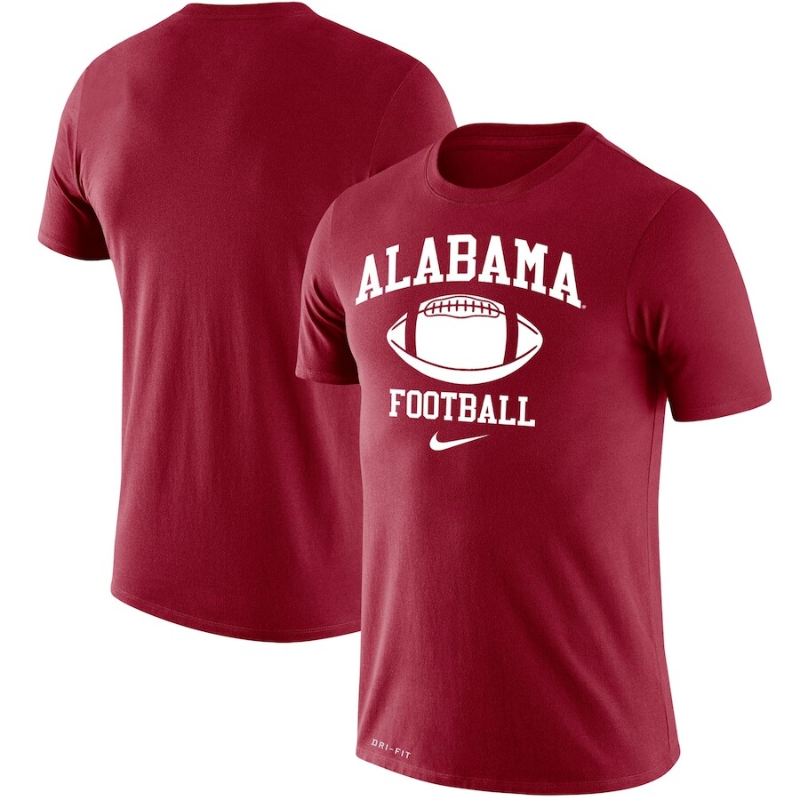 

Футболка с коротким рукавом Nike Alabama Crimson Tide, малиновый