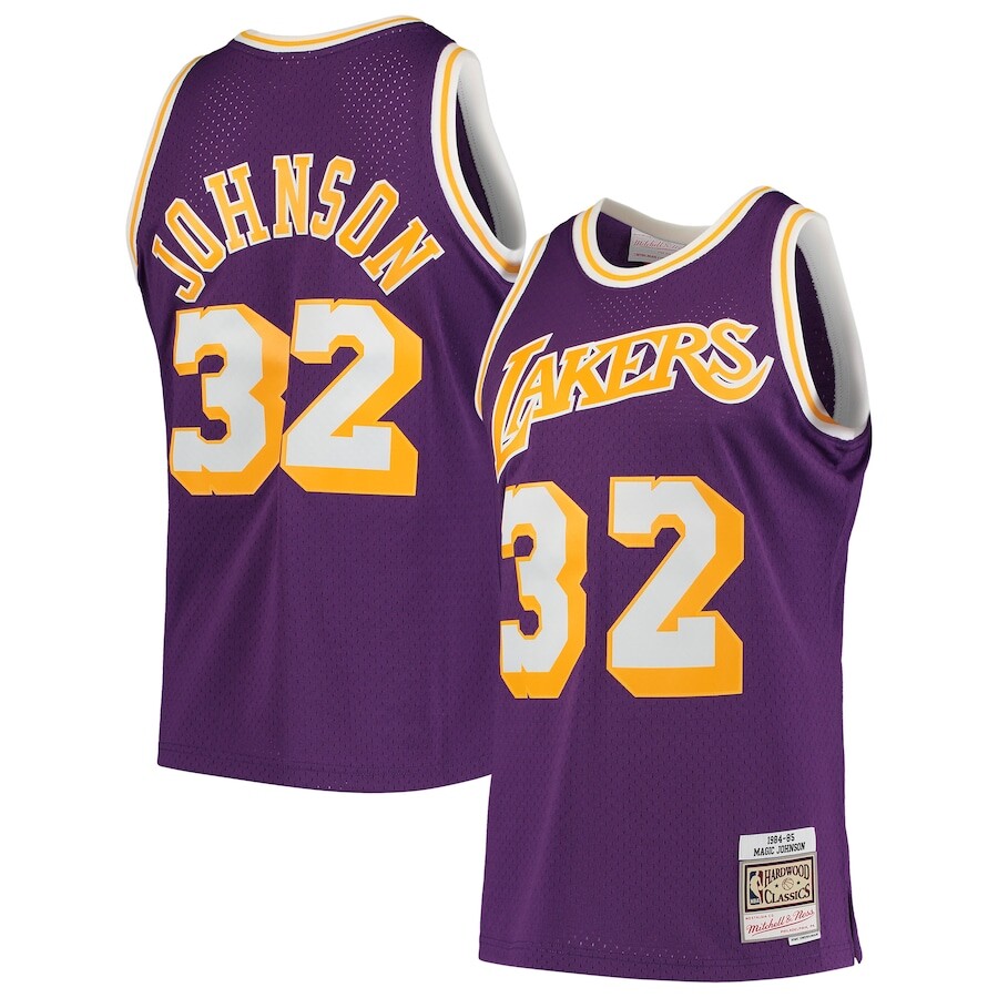 

Джерси Mitchell & Ness Los Angeles Lakers, фиолетовый