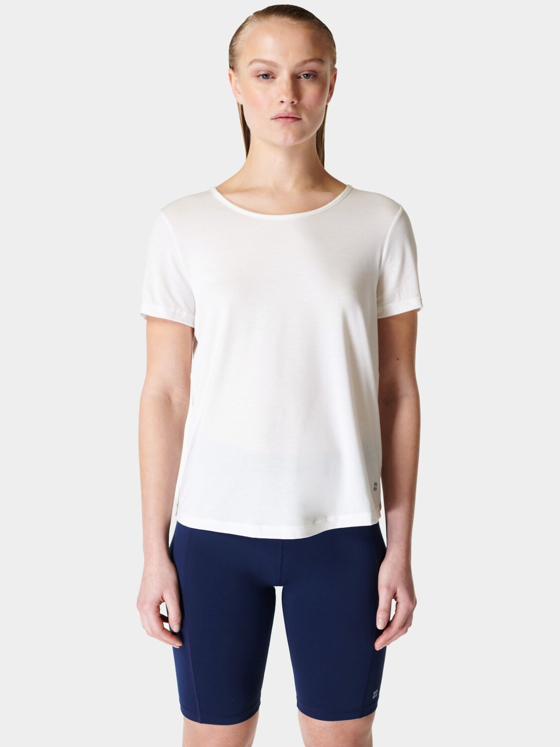 

Футболка для йоги Sweaty Betty Twist, Lily White