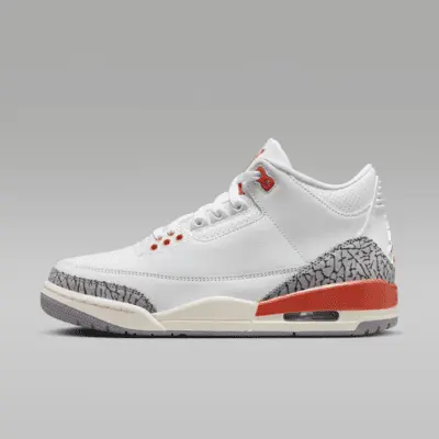 

Кроссовки Jordan Air 3 Retro, цвет White/Sail/Cement Grey/Cosmic Clay