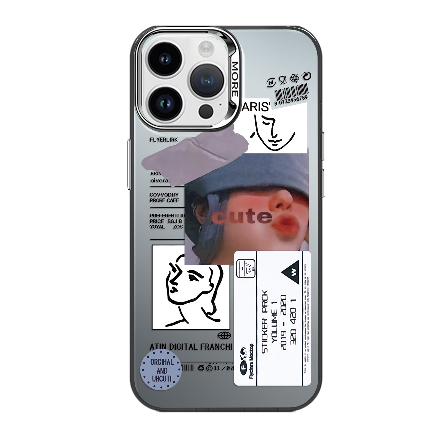 

Мелкие кости Чехол для телефона Small Bones, Colored silver white - DWYCCY182