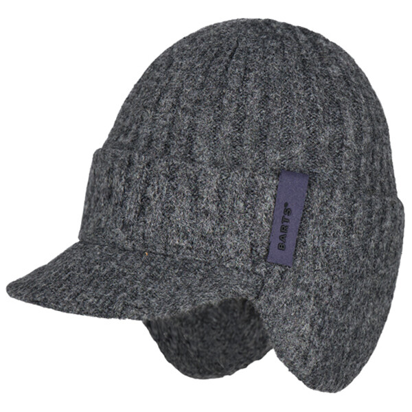 

Кепка Barts Duncin Earflap, цвет Charcoal