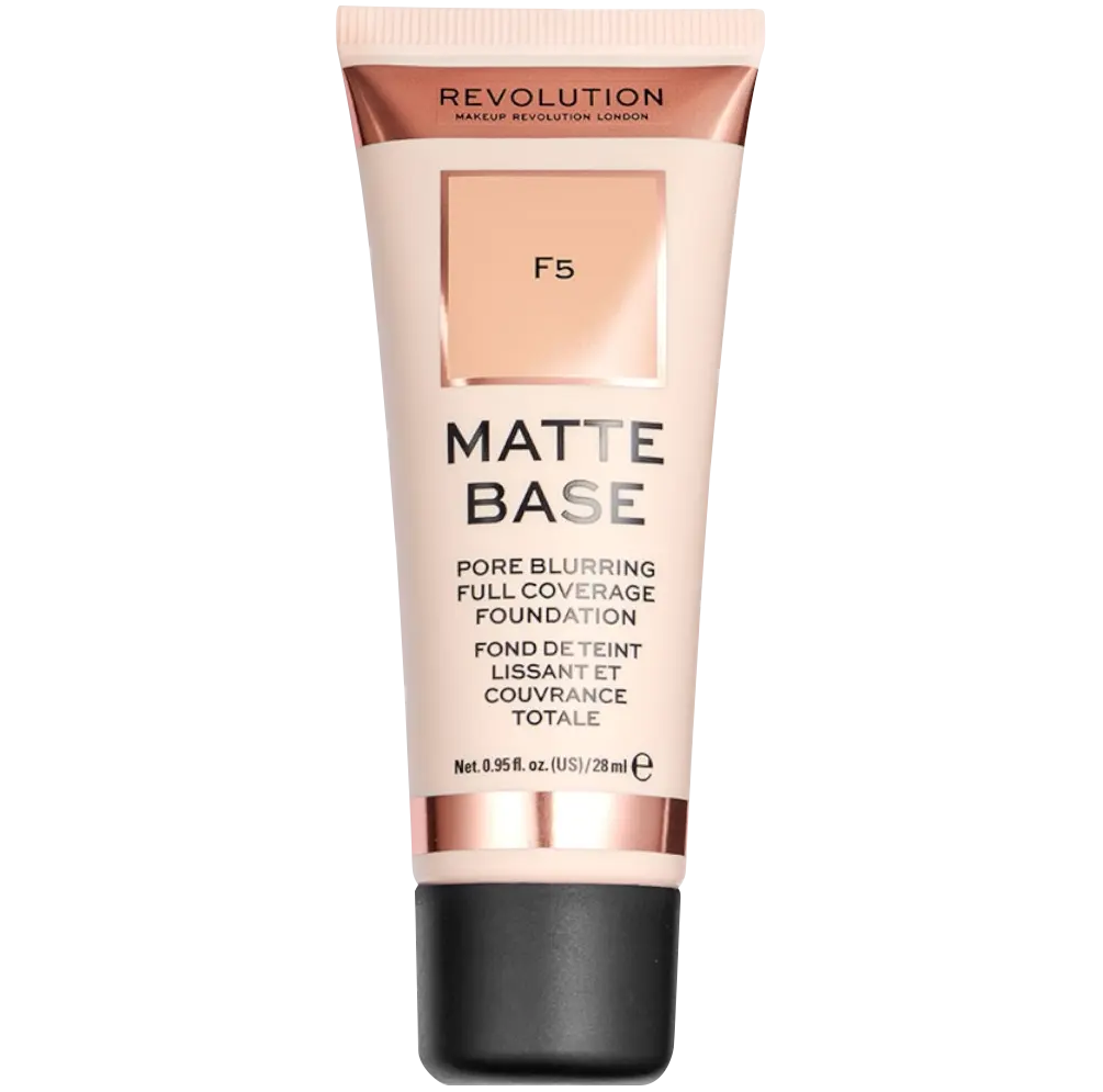 

Тональный крем для лица f5 Revolution Makeup Matte Base Foundation, 28 мл