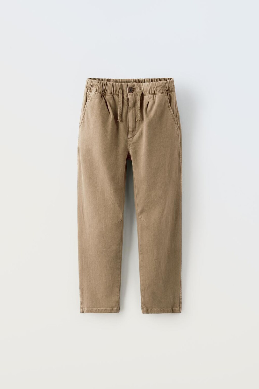 

Брюки суперстрейч с стрелками ZARA, кэмел