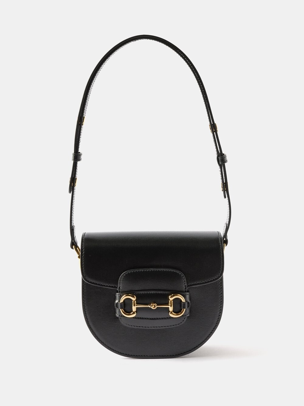 

Кожаная сумка через плечо 1955 horsebit Gucci, черный