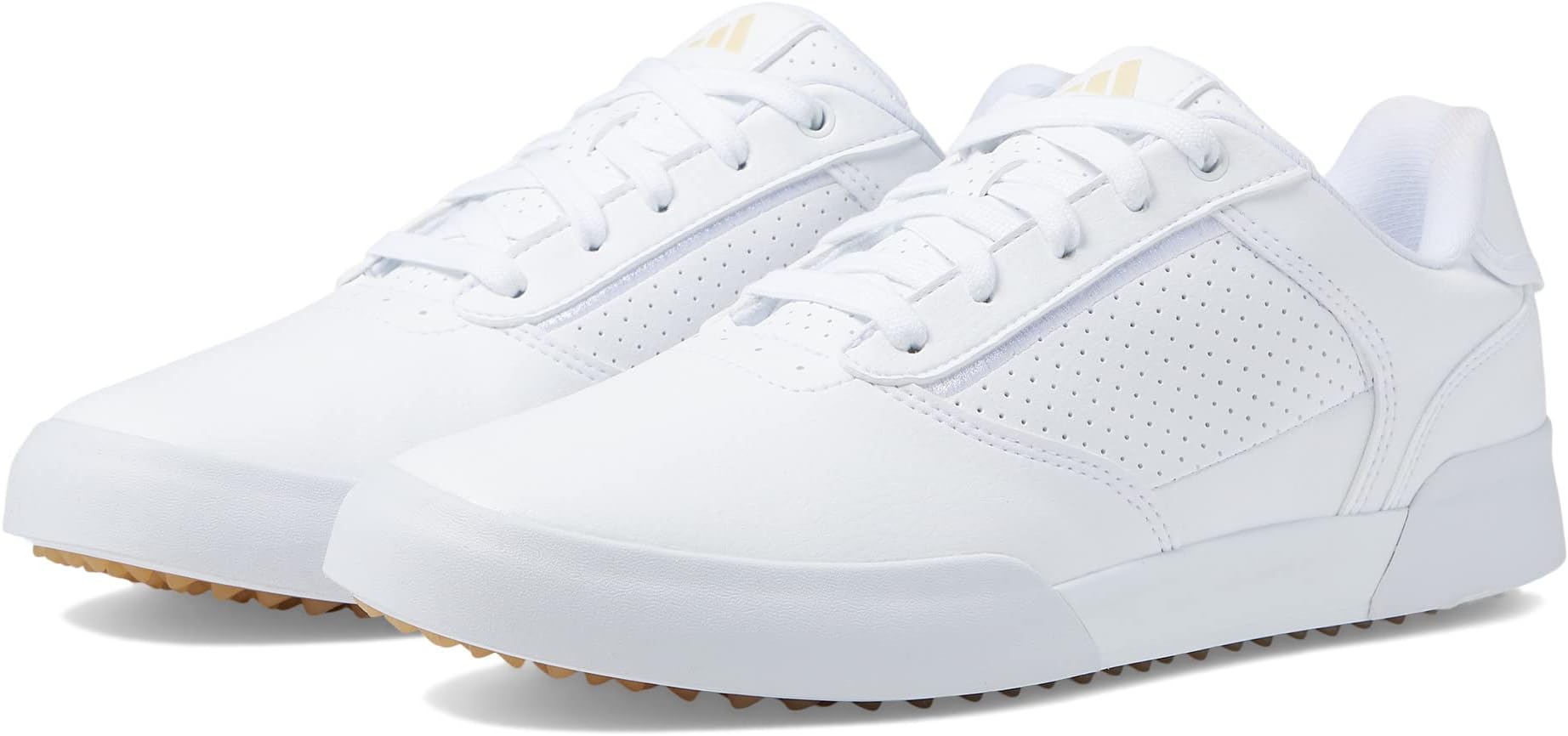 Кроссовки Retrocross Spikeless Golf Shoes adidas, цвет Footwear White/Sand Strata/Gum 3