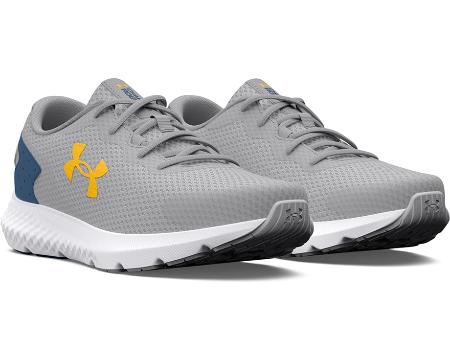 Кроссовки Under Armour Charged Rogue 3, цвет Mod Gray/Varsity Blue/Tahoe Gold