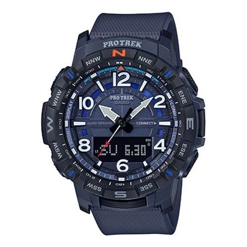 

Часы CASIO Quartz Waterproof Sports Mens Blue Analog/Digital Combo, синий