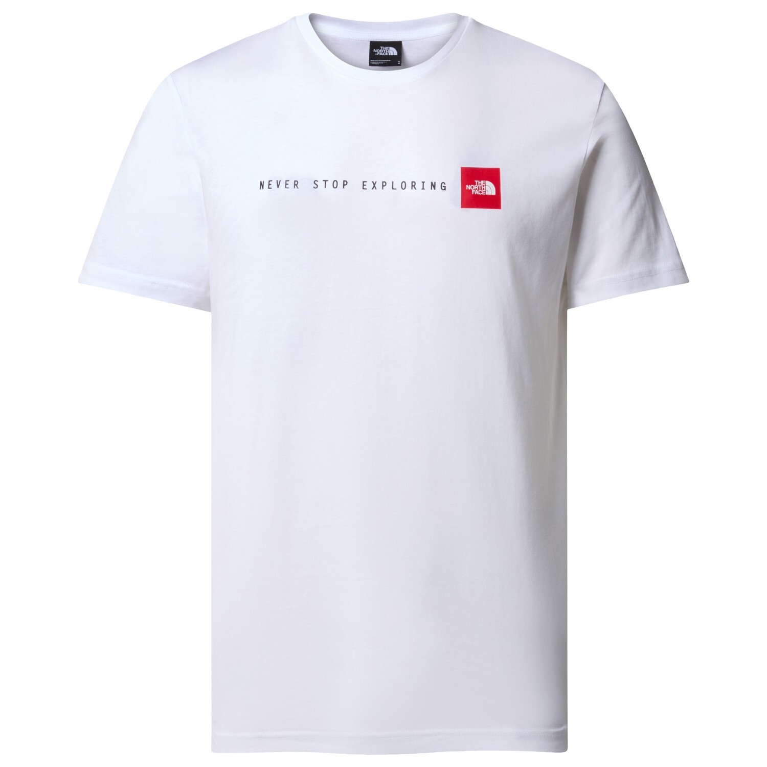 футболка the north face s s mountain line tee цвет tnf black Футболка The North Face S/S Never Stop Exploring Tee, цвет TNF White