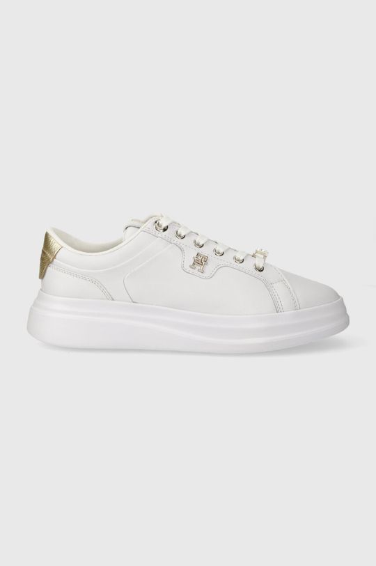 

Кожаные кроссовки POINTY COURT SNEAKER HARDWARE Tommy Hilfiger, белый