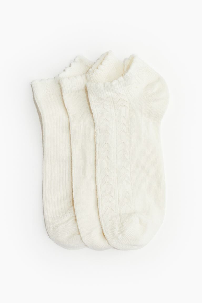 

Упаковка из 3 коротких носков H&M, бежевый