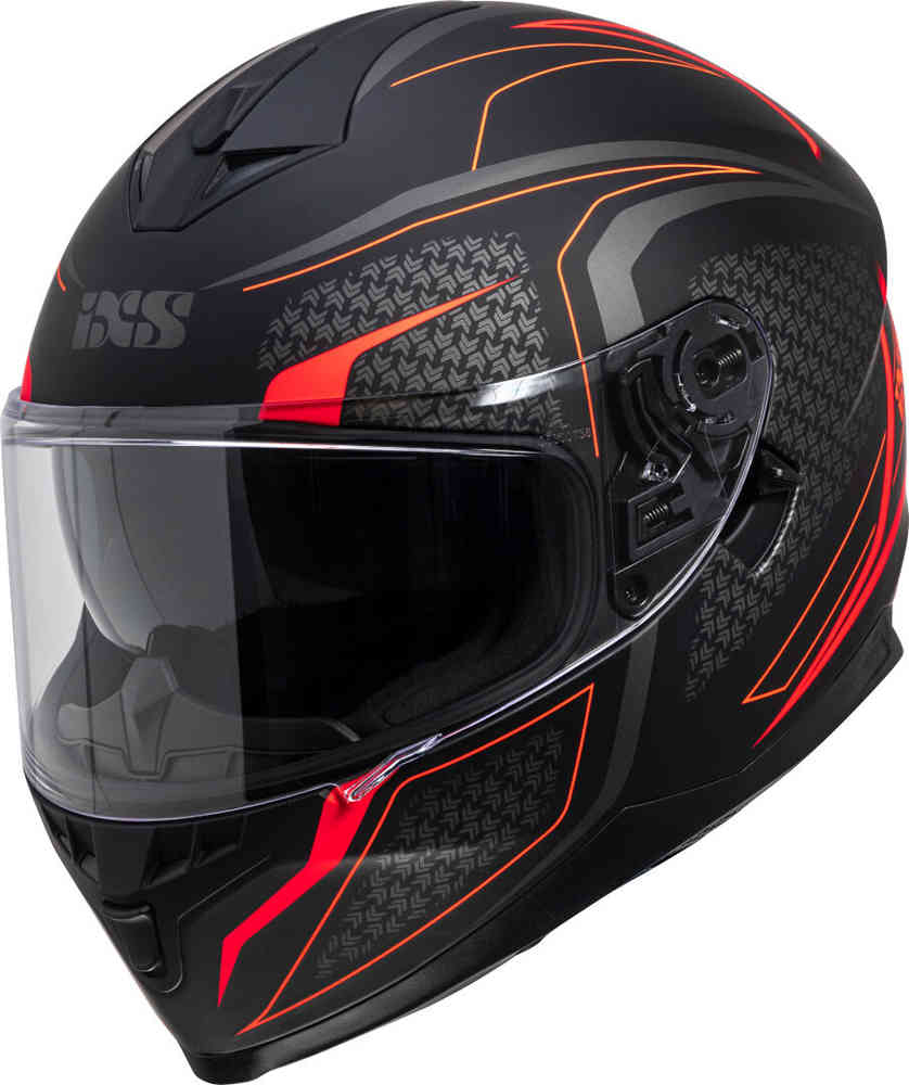 1100 2.4 Шлем IXS, черный матовый/красный 1100 1 0 шлем ixs синий мэтт