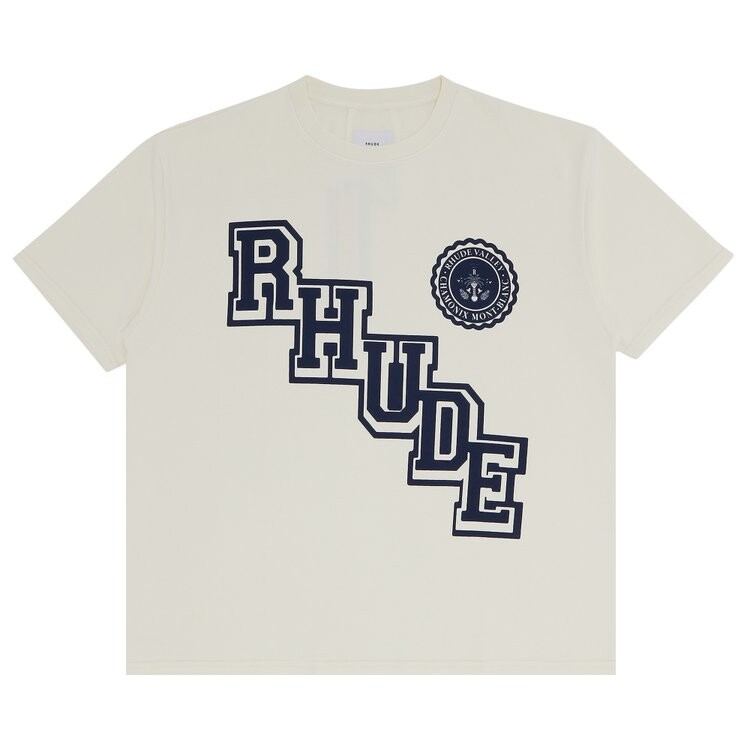 

Футболка Rhude Collegiate Crest Tee, цвет Vintage White