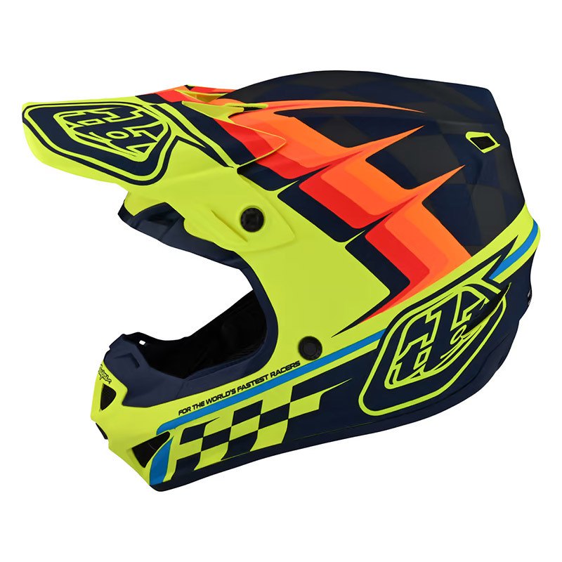 Шлем для мотокросса Troy Lee Designs SE4 Polyacrylite, разноцветный