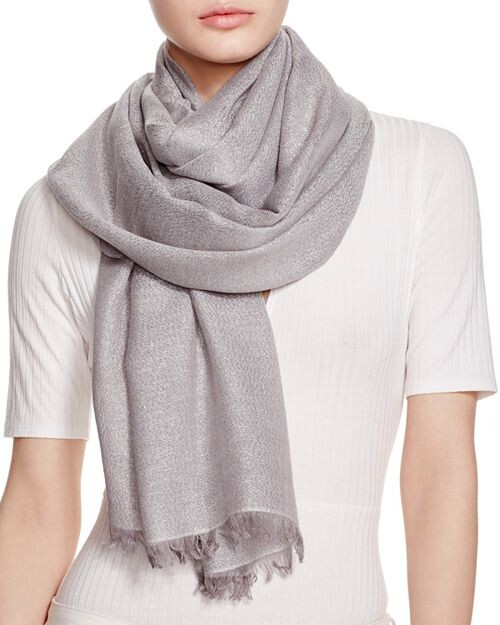 

Однотонный металлический шарф Fraas, цвет Silver