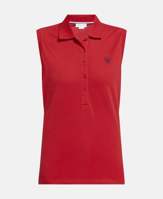 

Рубашка-поло без рукавов ORGANIC U.S. Polo Assn., красный