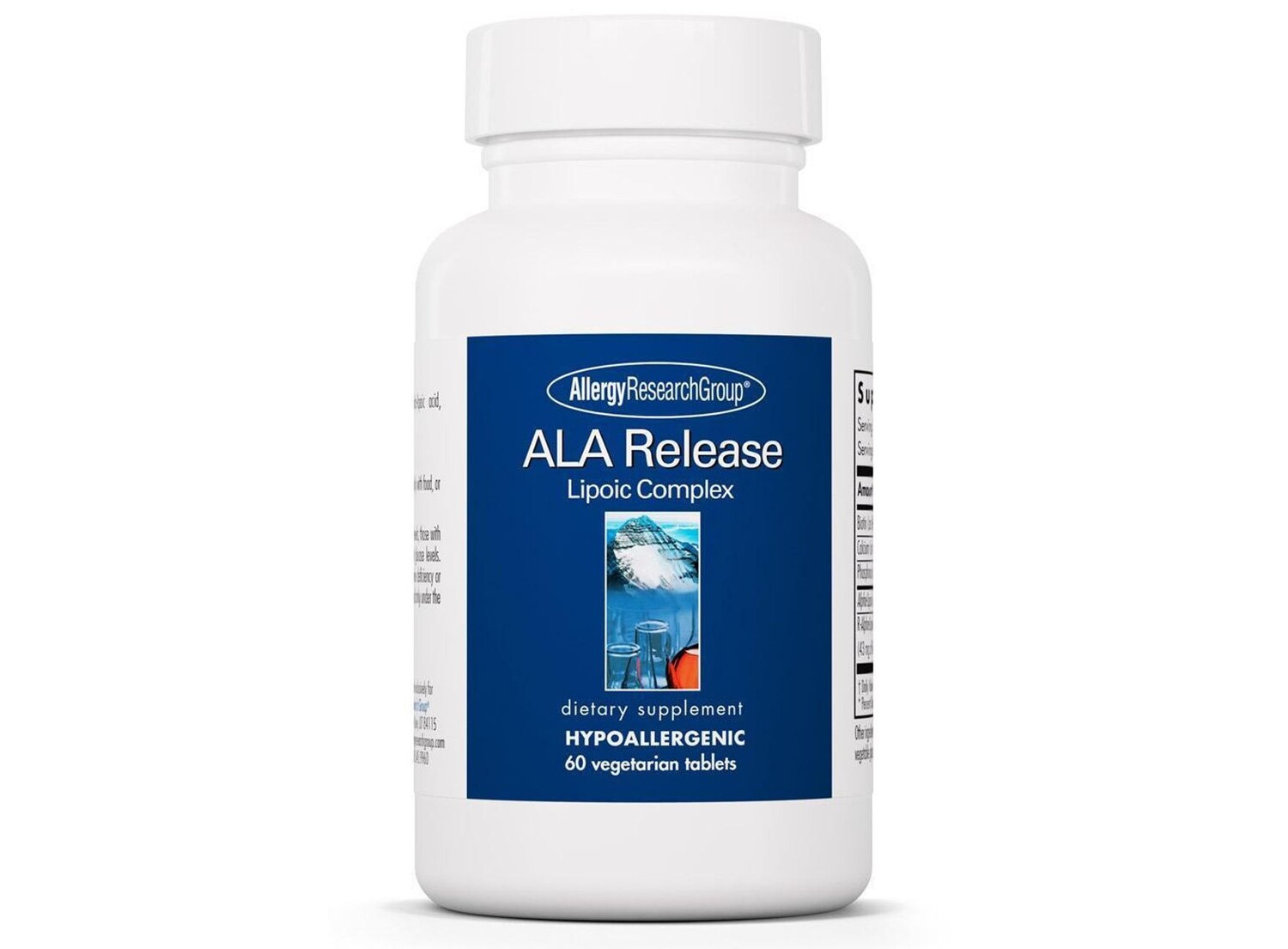 

Allergy Research Group, ALA Release, 60 вегетарианских таблеток ARG