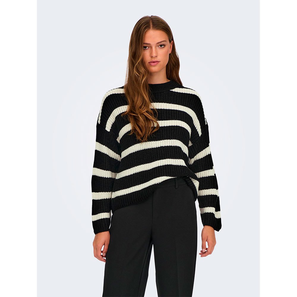 Свитер Jdy Justy Stripe O Neck, коричневый