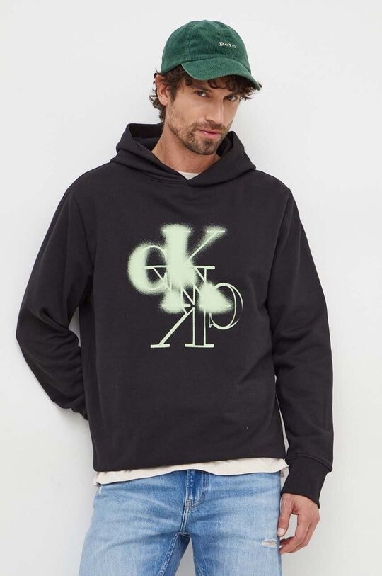 

Хлопковая толстовка Calvin Klein Jeans, черный