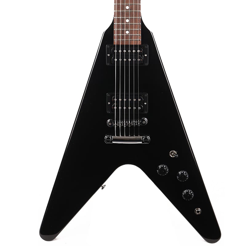 цена Электрогитара Gibson 80s Flying V Guitar Ebony