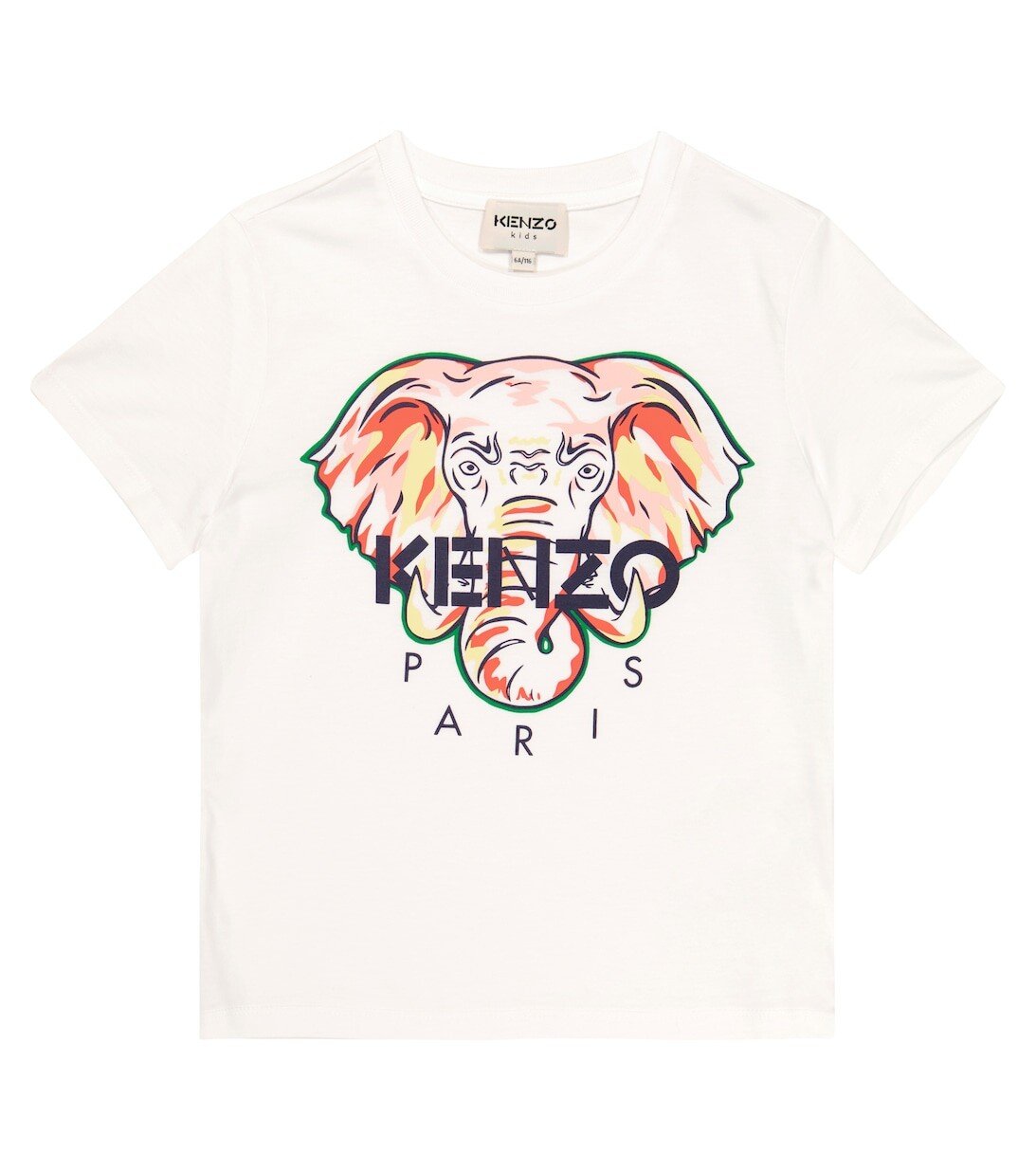 

Футболка из хлопкового джерси с логотипом Kenzo, белый