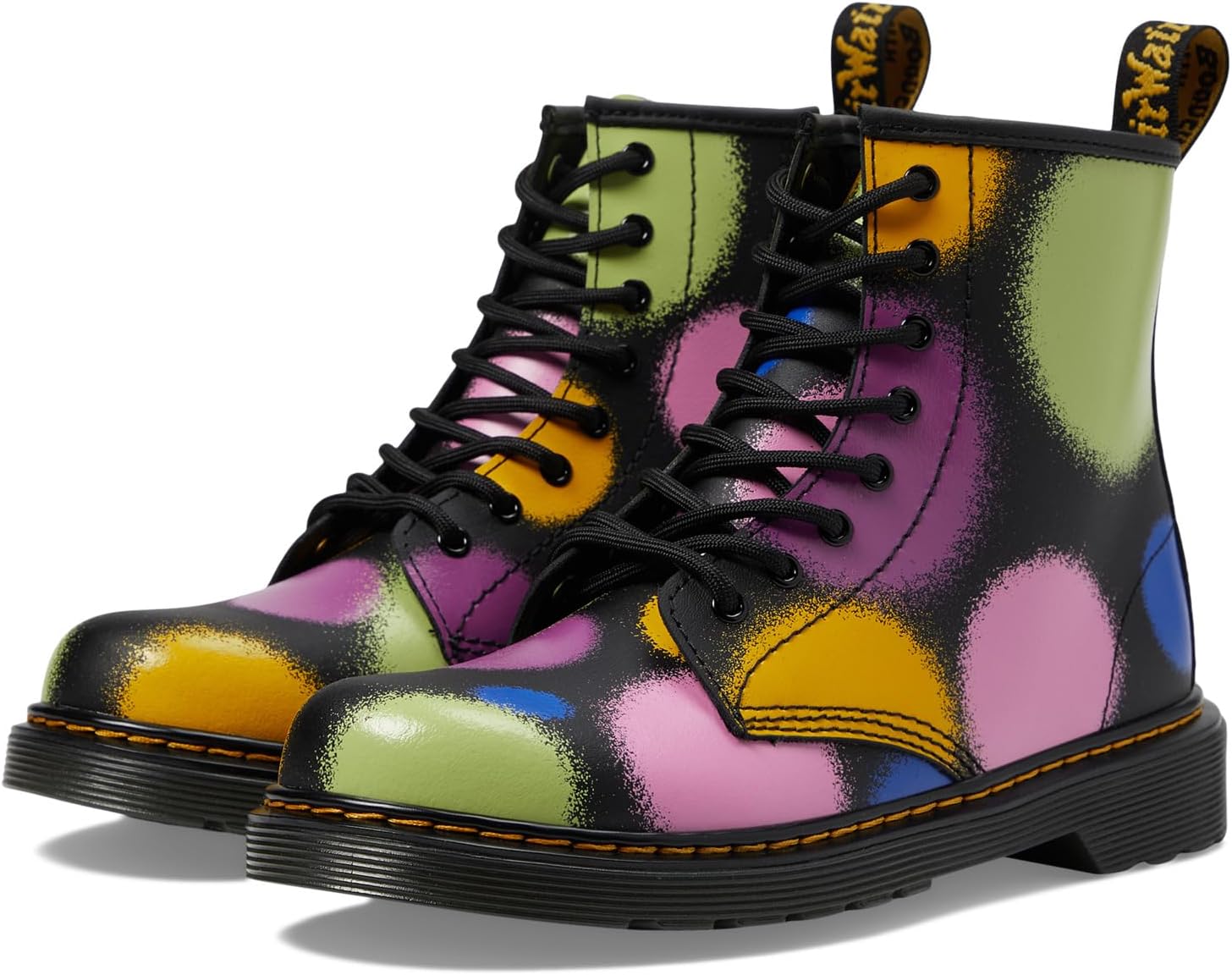 

Ботинки Dr. Martens Kid's Collection 1460 Lace Up Fashion Boot, цвет Multi Haze