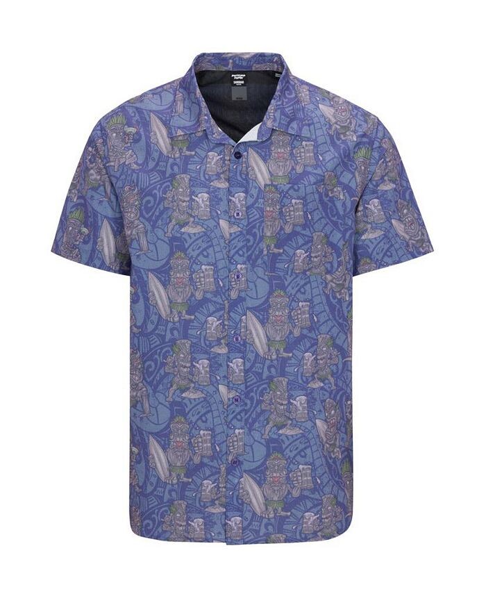 

Мужские повседневные рубашки из технической ткани с четырехсторонним движением Tipsy Tiki Psycho Tuna, синий