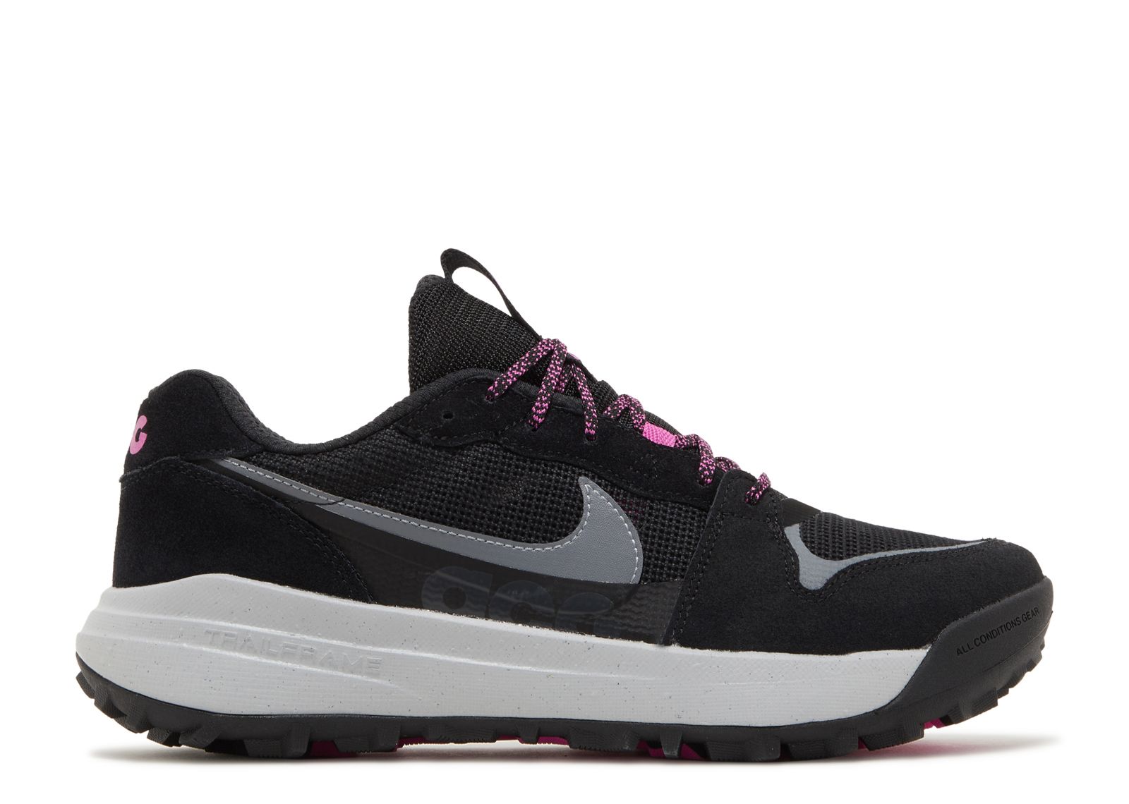 Кроссовки Nike Acg Lowcate 'Black Grey Hyper Violet', черный напульсники nike swoosh серый