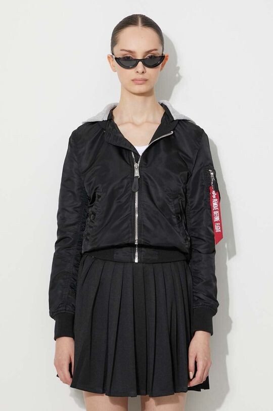 

Куртка-бомбер MA-1 Hooded Wmn Alpha Industries, черный