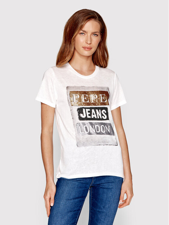 

Футболка стандартного кроя Pepe Jeans, белый