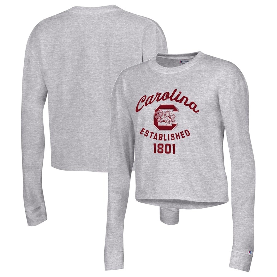 

Футболка с длинным рукавом Champion South Carolina Gamecocks, серый