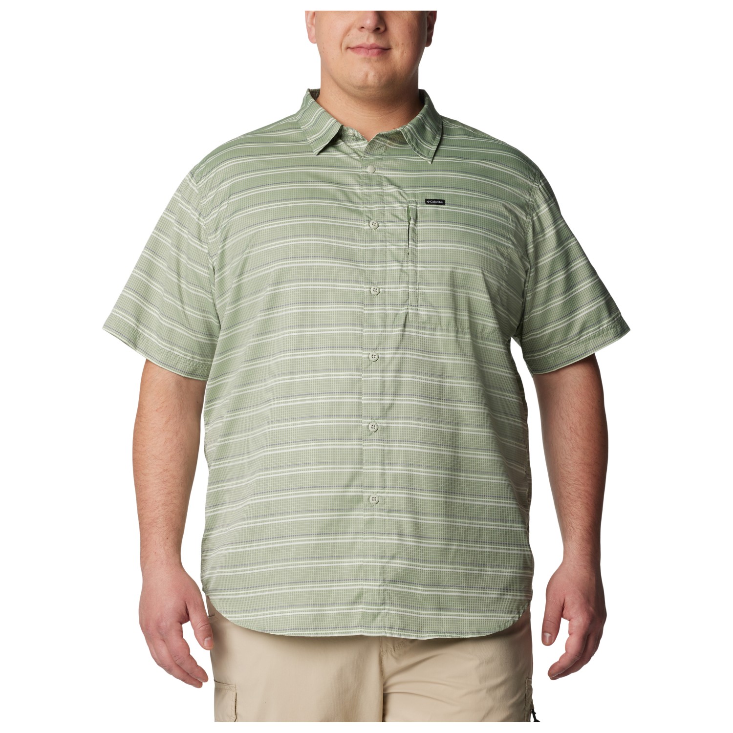 Рубашка Columbia Silver Ridge Utility Lite Novelty S/S, цвет Canteen Chambray Stripe рубашка auburn worker levi s цвет linde chambray