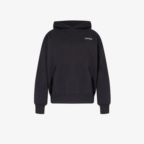 

Толстовка свободного кроя из хлопкового джерси essential с логотипом Lounge Underwear, черный