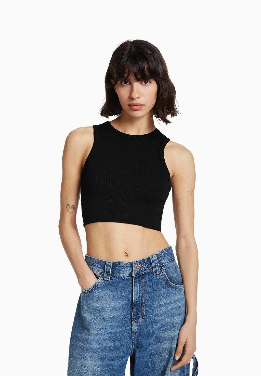 

Топ Bershka, черный